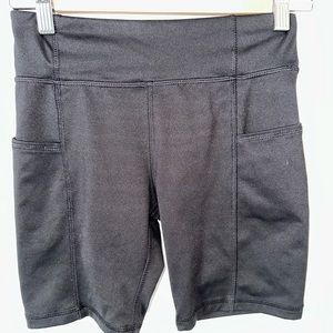 Athletic Shorts Kids Black Large 10-12